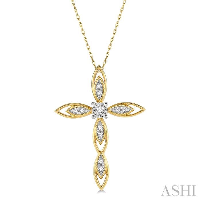 CROSS DIAMOND FASHION PENDANT