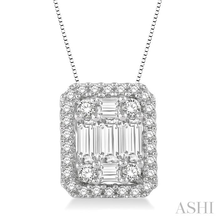 HALO FUSION DIAMOND PENDANT