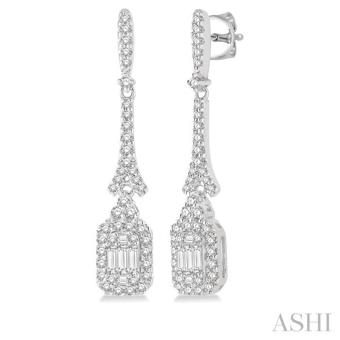 HALO FUSION DIAMOND LONG EARRINGS