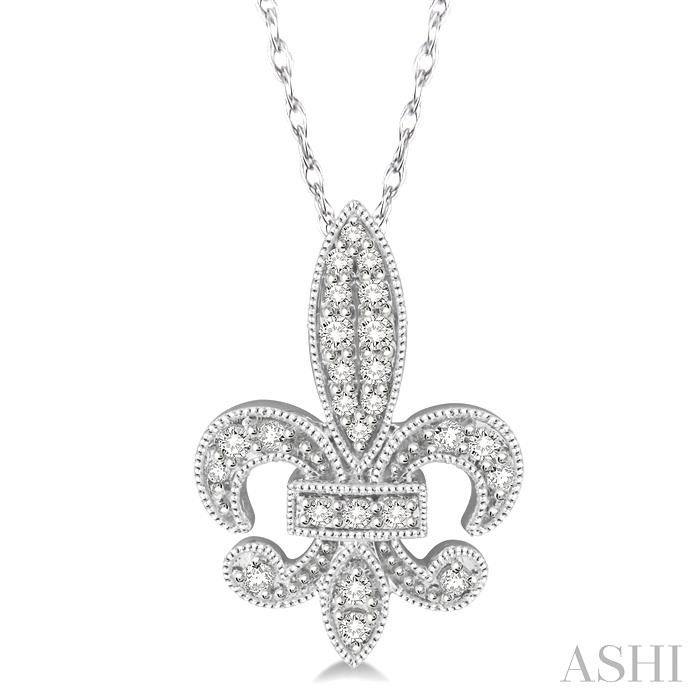 FLEUR DE LIS DIAMOND PENDANT