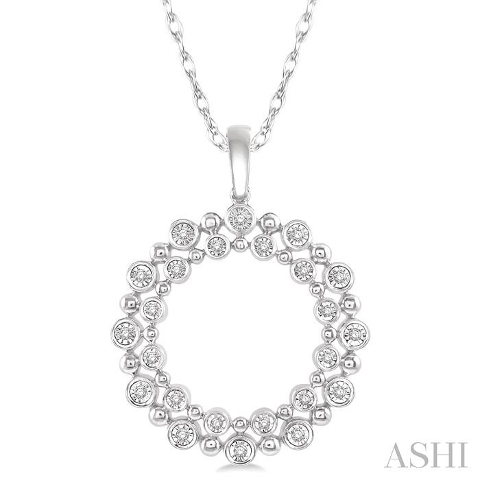 CIRCLE DIAMOND FASHION PENDANT