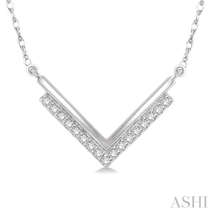V Shape Diamond Necklace