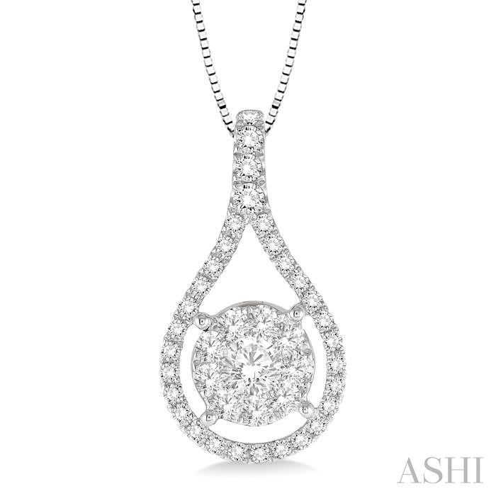 PEAR SHAPE LOVEBRIGHT DIAMOND PENDANT