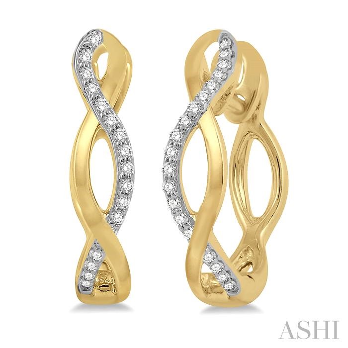 DIAMOND FASHION HOOP EARRINGS