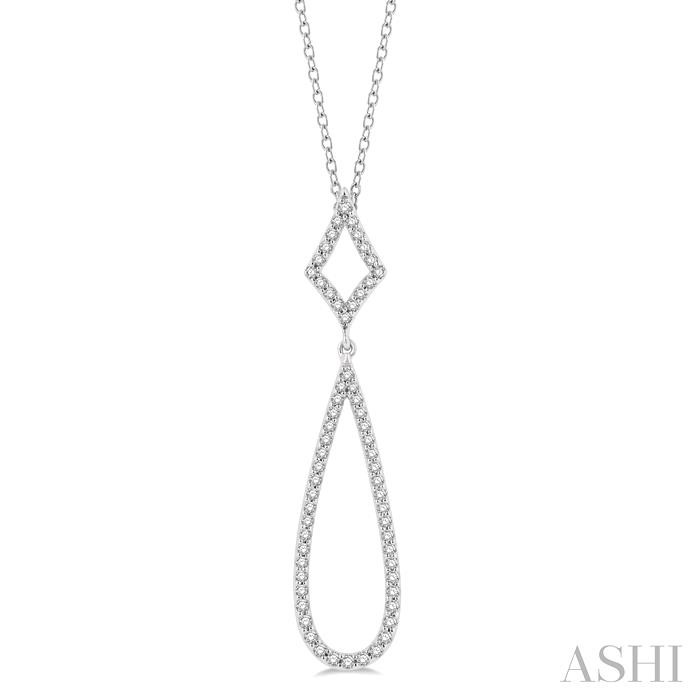 DROP DIAMOND FASHION NECKLACE