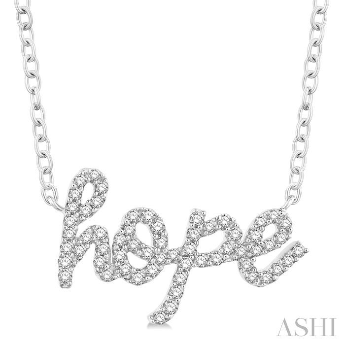 Script 'hope' Diamond Name Necklace