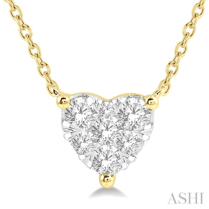 HEART SHAPE LOVEBRIGHT ESSENTIAL DIAMOND NECKLACE