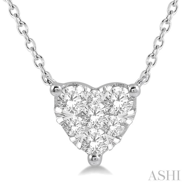 HEART SHAPE LOVEBRIGHT ESSENTIAL DIAMOND NECKLACE