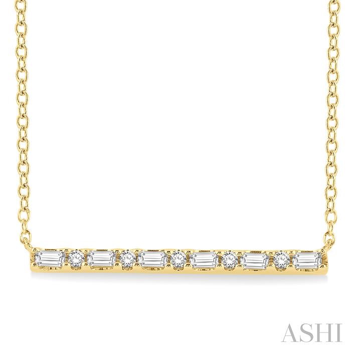 Bar Petite Diamond Fashion Necklace