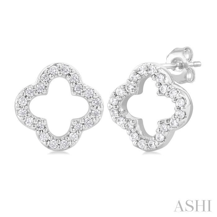 CLOVER PETITE DIAMOND FASHION EARRINGS