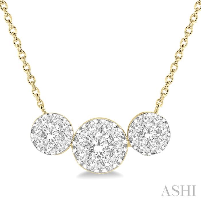 PAST PRESENT & FUTURE LOVEBRIGHT ESSENTIAL DIAMOND NECKLACE