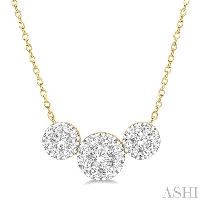 PAST PRESENT & FUTURE LOVEBRIGHT ESSENTIAL DIAMOND NECKLACE