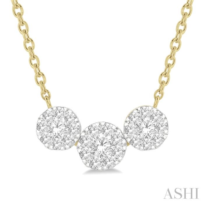 PAST PRESENT & FUTURE LOVEBRIGHT ESSENTIAL DIAMOND NECKLACE