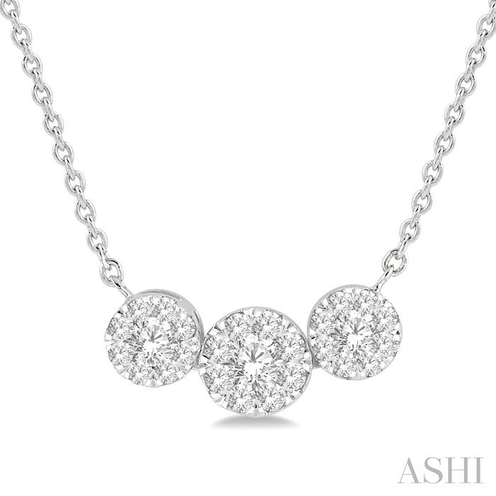 PAST PRESENT & FUTURE LOVEBRIGHT ESSENTIAL DIAMOND NECKLACE