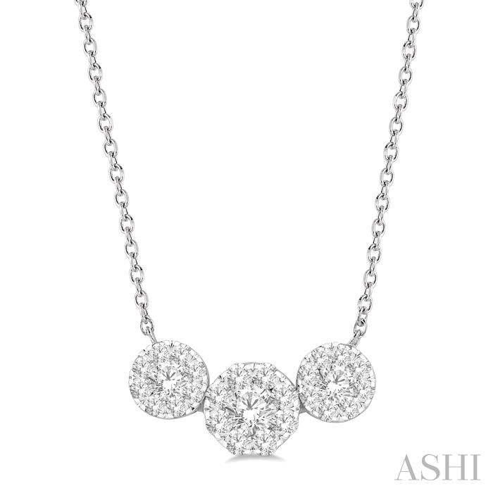 PAST PRESENT & FUTURE LOVEBRIGHT ESSENTIAL DIAMOND NECKLACE