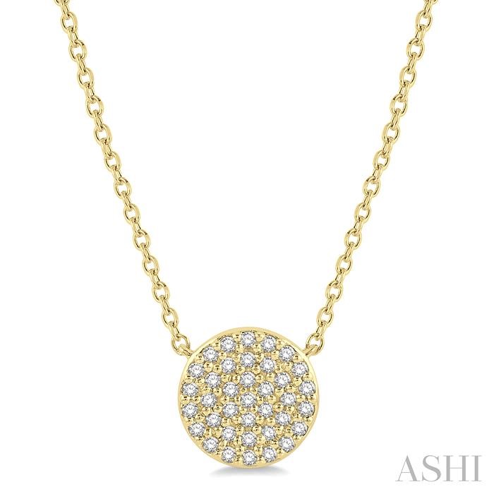 DISC PETITE DIAMOND FASHION NECKLACE