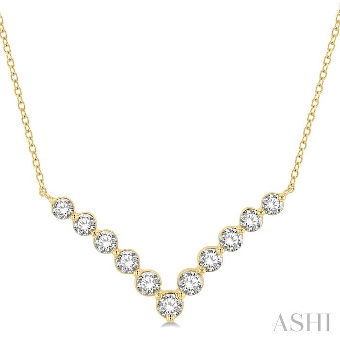 CHEVRON DIAMOND NECKLACE