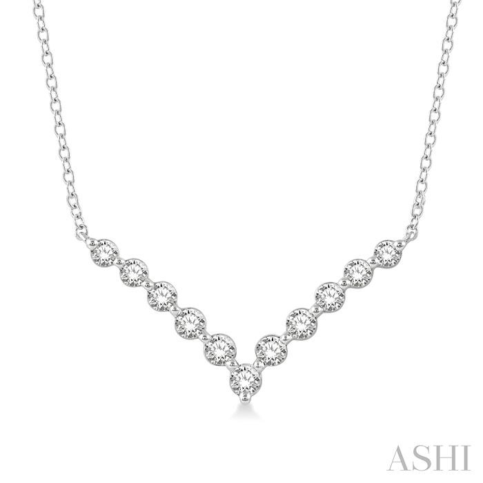 CHEVRON DIAMOND NECKLACE