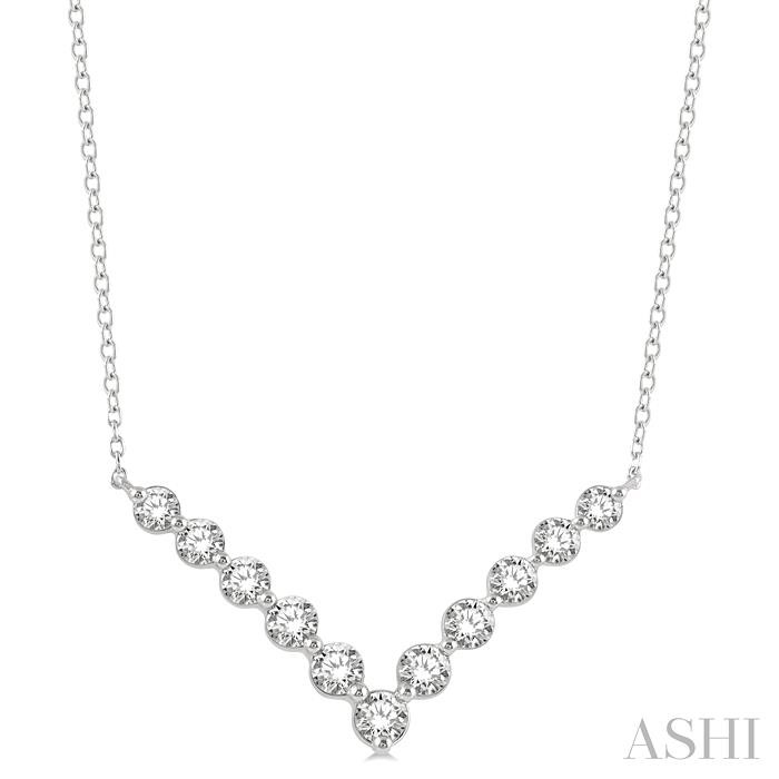 CHEVRON DIAMOND NECKLACE