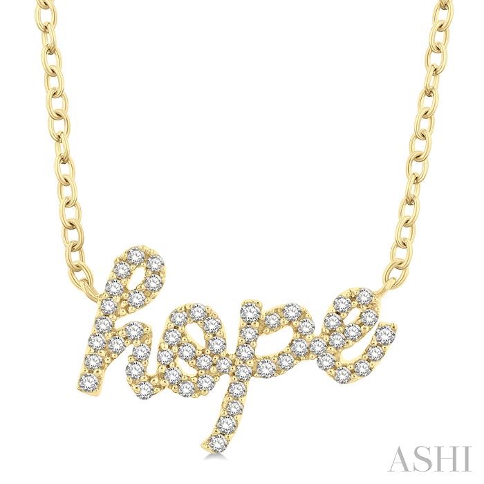 Script 'hope' Diamond Name Necklace