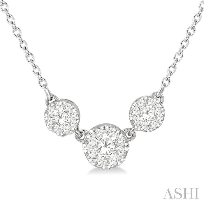 PAST PRESENT & FUTURE LOVEBRIGHT ESSENTIAL DIAMOND NECKLACE