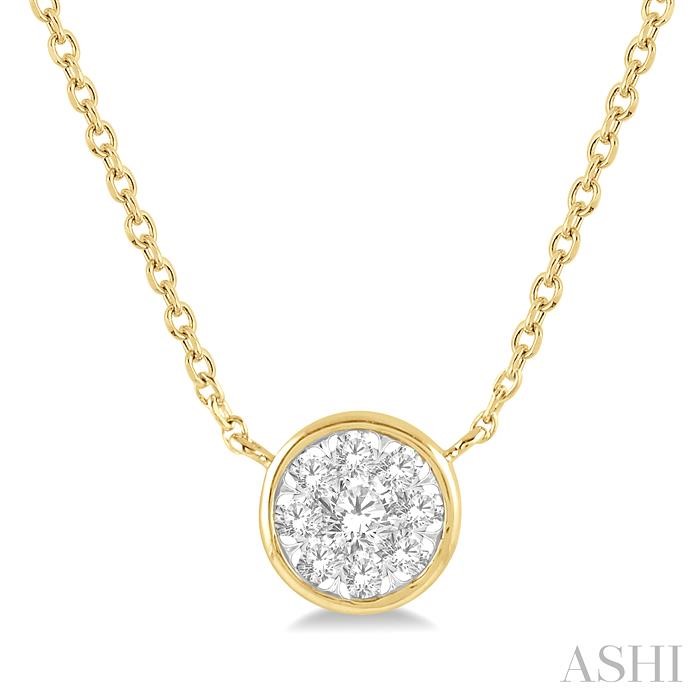 ROUND SHAPE LOVEBRIGHT ESSENTIAL DIAMOND NECKLACE