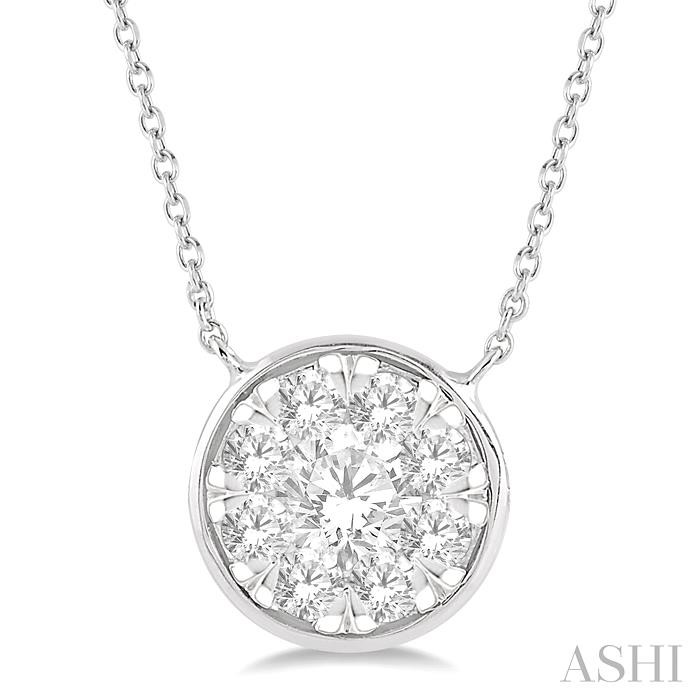 ROUND SHAPE LOVEBRIGHT ESSENTIAL DIAMOND NECKLACE