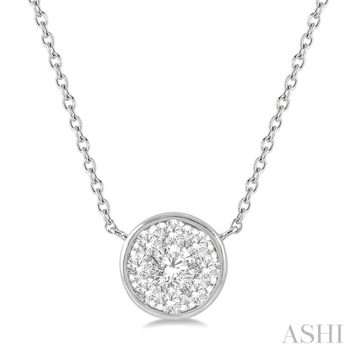 ROUND SHAPE LOVEBRIGHT ESSENTIAL DIAMOND NECKLACE