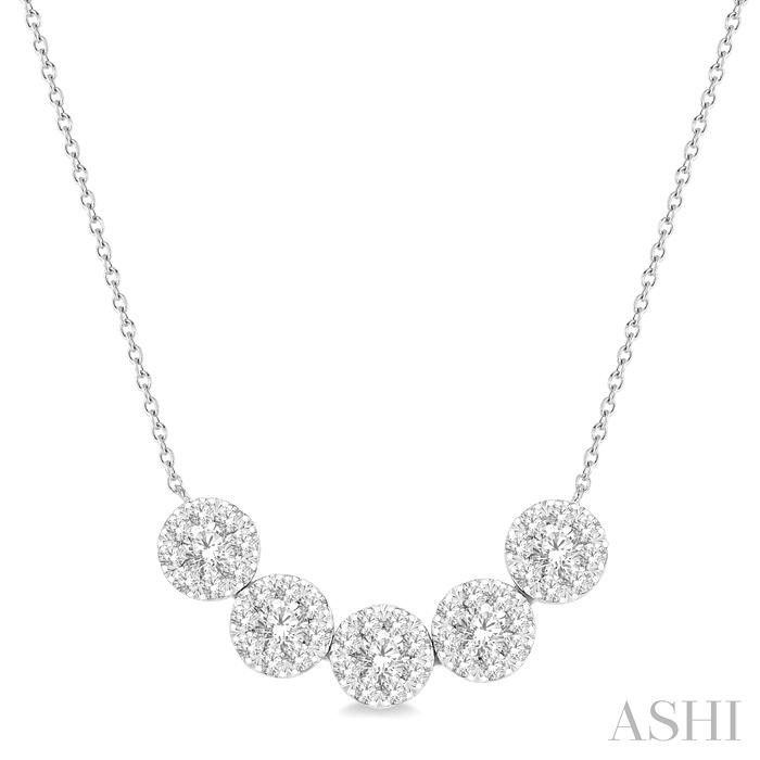 5 STONE LOVEBRIGHT ESSENTIAL DIAMOND NECKLACE